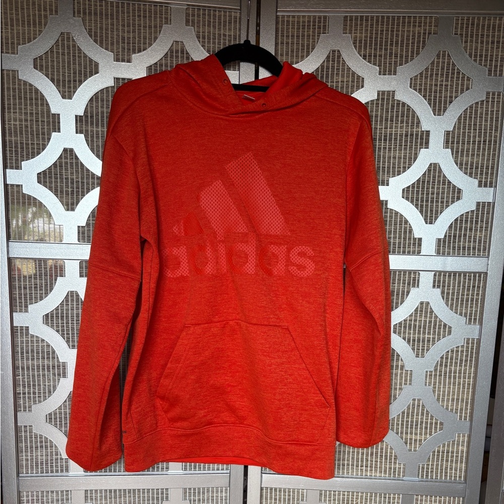 Adidas Vibrant Red Pullover Hoodie